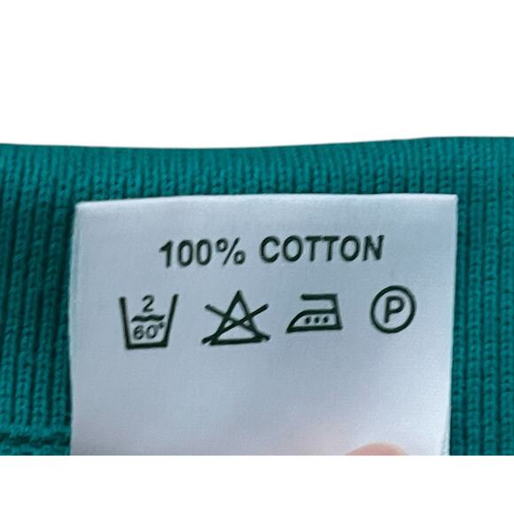 Vintage Unisex Blarney Woollen Mills Ireland Embroidered Green Polo Shirt Large - Picture 5 of 5